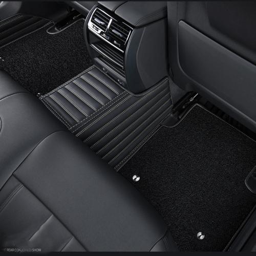 Luxury  Stripe  Leather Car Mats
